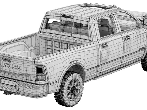 RAM 2500 Heavy Duty Rebel 2025 3D Model