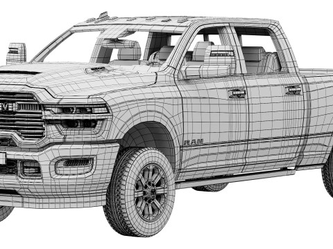 RAM 2500 Heavy Duty Laramie 2025 Modelo 3D
