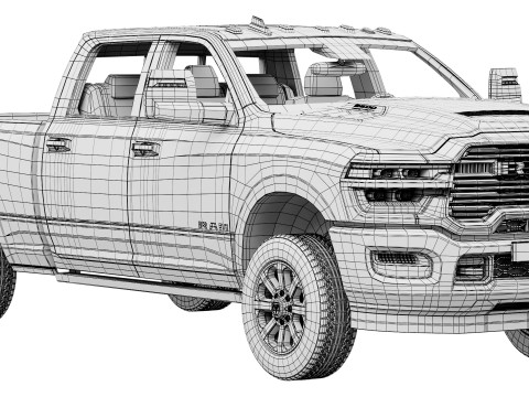 RAM 2500 Heavy Duty Laramie 2025 Modelo 3D