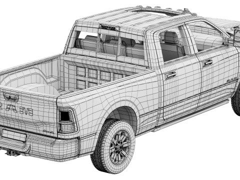 RAM 2500 Heavy Duty Laramie 2025 Modelo 3D