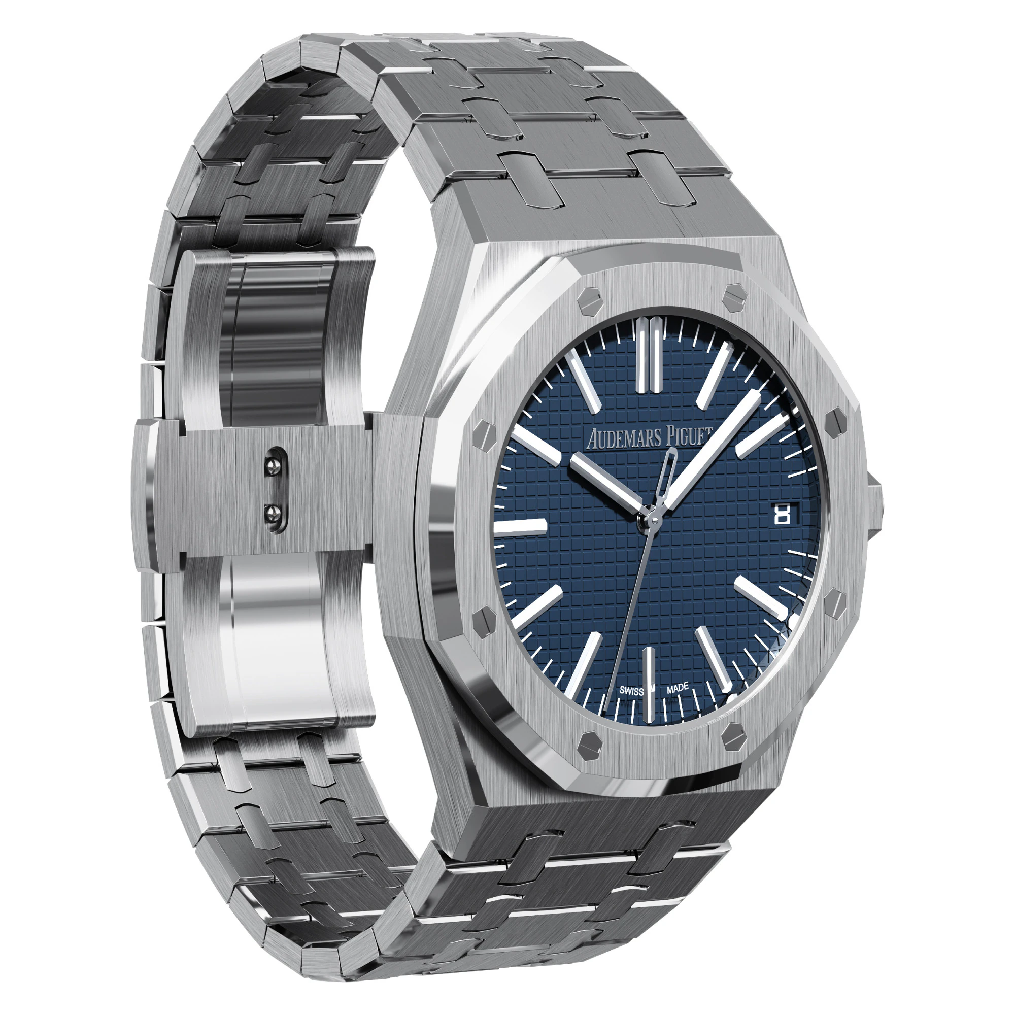 Audemars-Piguet Royal Oak selfwinding 41mm 3D Model .c4d .max .obj .3ds .fbx .stl .blend 