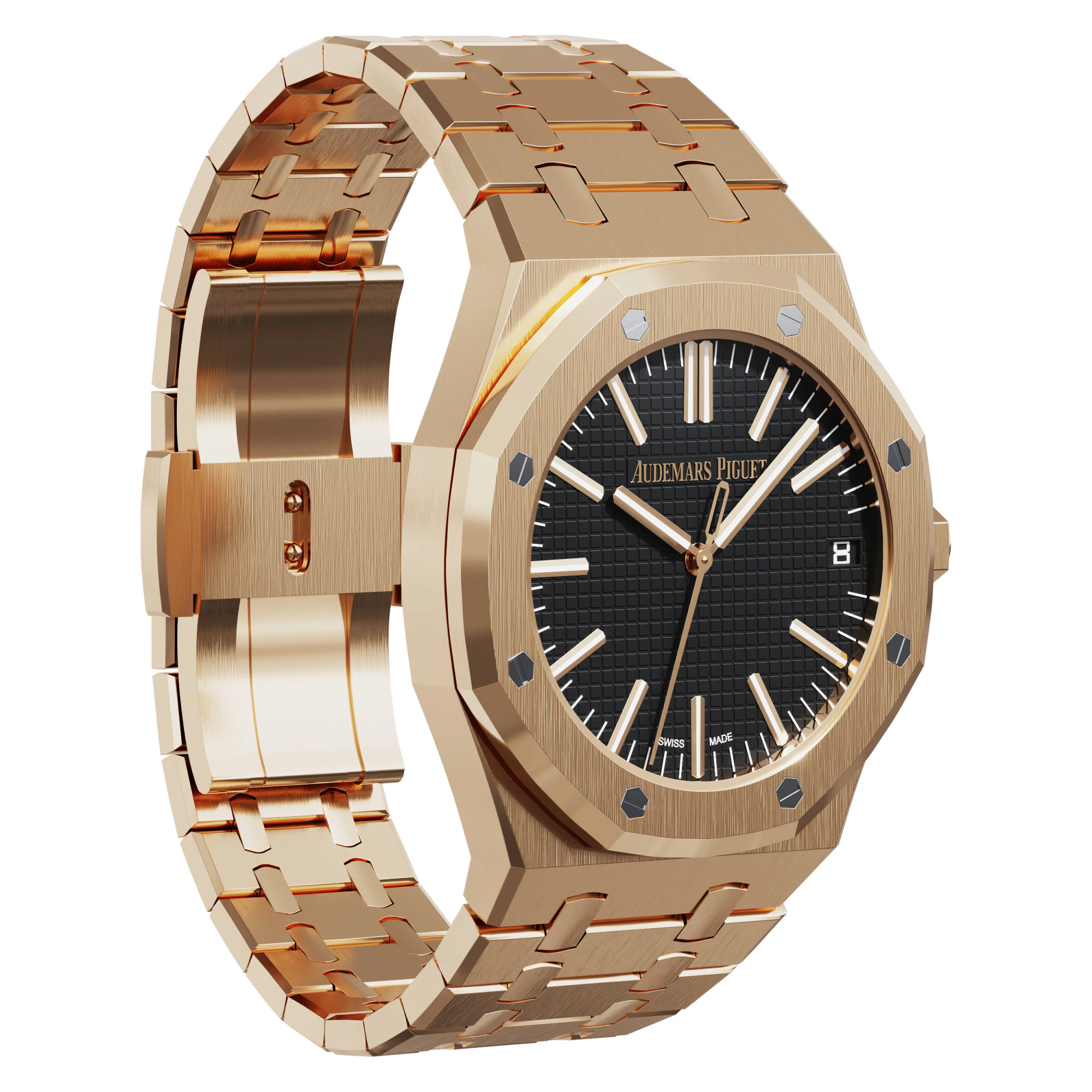 Audemars-Piguet Royal Oak automatique or 41mm Modèle 3D .c4d .max .obj .3ds .fbx .stl .blend 