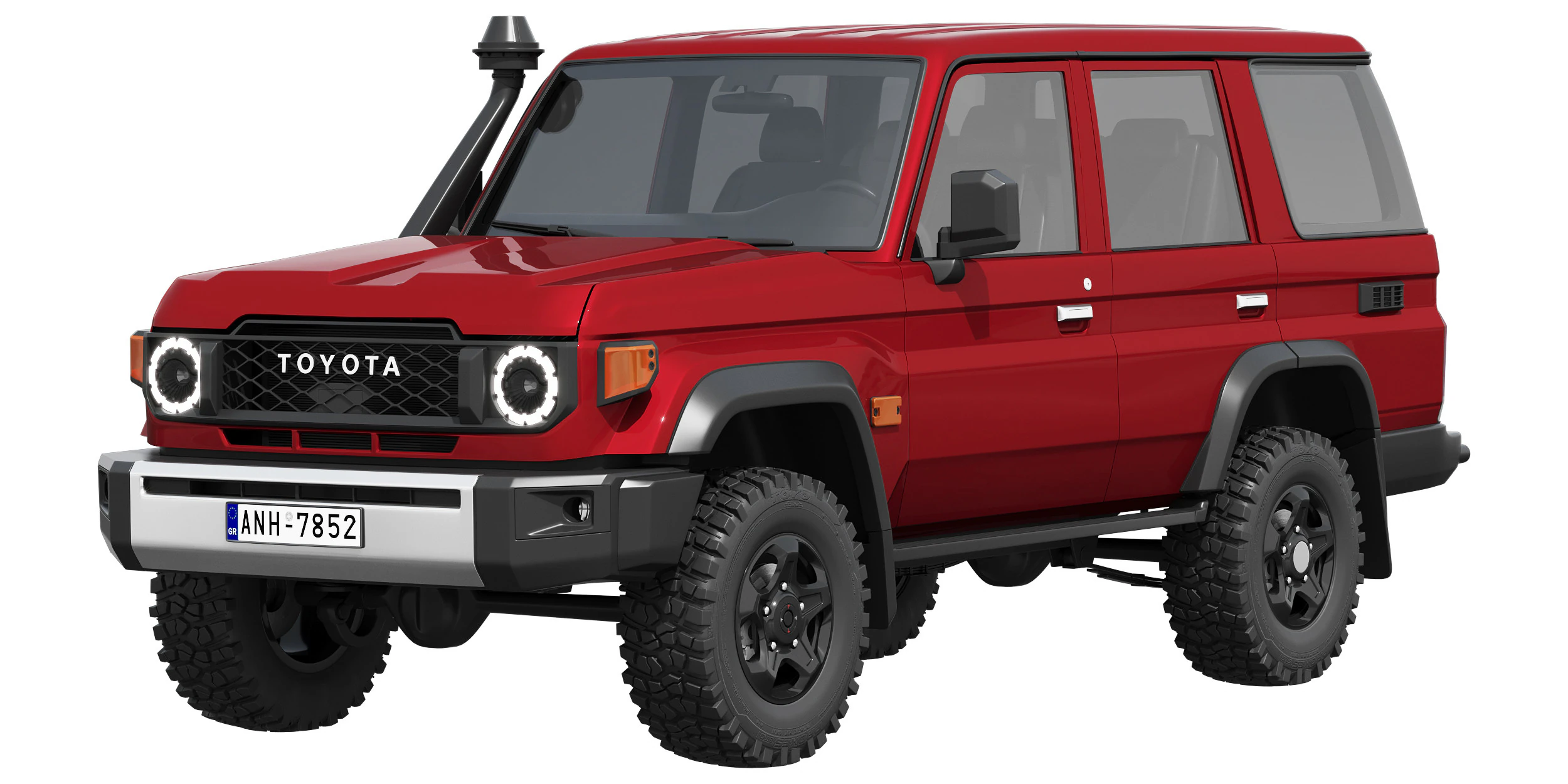 Toyota LandCruiser 70 GXL 2024 3D Model .c4d .max .obj .3ds .fbx .stl .blend 