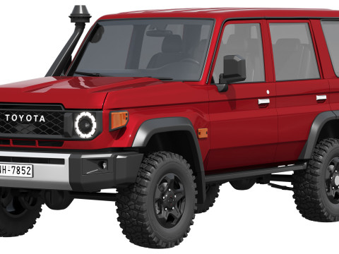 Toyota LandCruiser 70 GXL 2024 3D Model