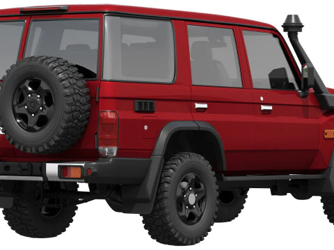 Toyota LandCruiser 70 GXL 2024 3D Model