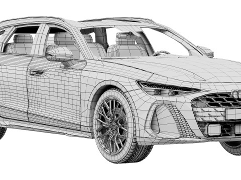 Audi A6 Avant s-line 2026 Modelo 3D