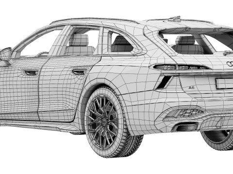 Audi A6 Avant s-line 2026 3D Model