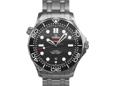 Omega Seamaster Diver 300M black 3D Model