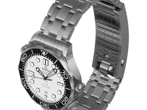 Omega Seamaster Diver 300M white 3D Model