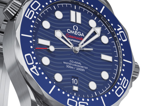 Omega Seamaster Diver 300M blue Modelo 3D