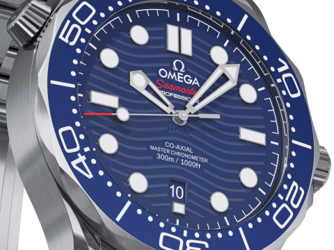 Omega Seamaster Diver 300M azul Modelo 3D