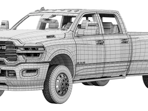 RAM 3500 Limited 2025 3D Model