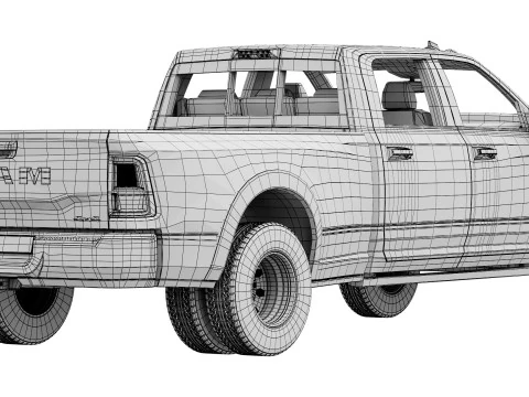 RAM 3500 Limited 2025 3D Model