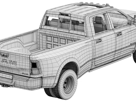 RAM 3500 Limited 2025 3D Model