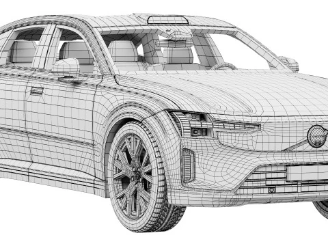 वोल्वो ES90 3D मॉडल