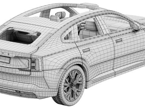 वोल्वो ES90 3D मॉडल