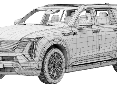 Cadillac Escalade IQL premium luxury 2026 3D Модель