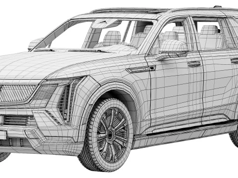 Cadillac Escalade IQL premium luxury 2026 3D Model
