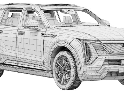 Cadillac Escalade IQL premium luxury 2026 3D Модель