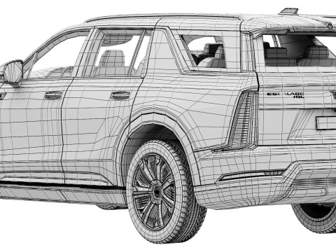 Cadillac Escalade IQL premium luxury 2026 3D Модель