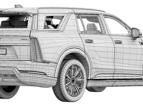 Cadillac Escalade IQL premium luxury 2026 3D Модель