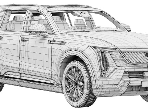 Cadillac Escalade IQL premium sport 2026 3D Модель