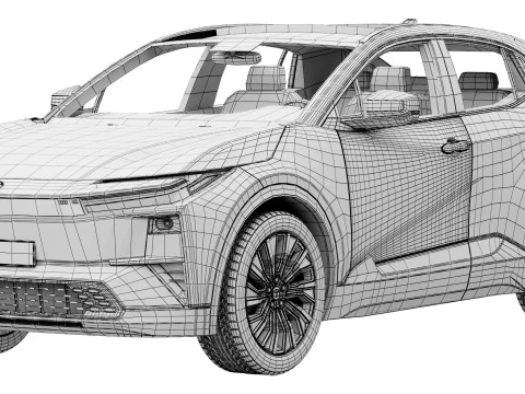 Toyota C-HR plus 2026 3D Model