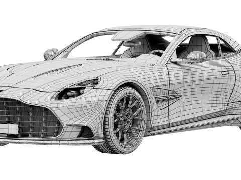 Aston Martin Vanquish Volante 2026 3D Model