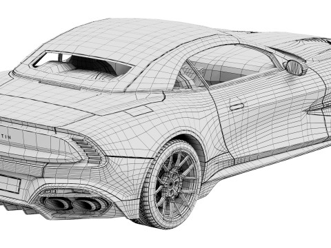 Aston Martin Vanquish Volante 2026 3D Model