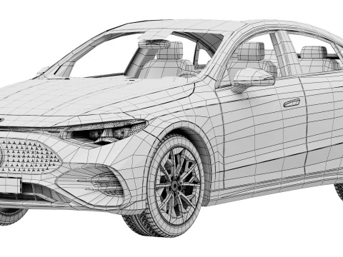 Mercedes-Benz CLA EQ Technology AMG Line 2026 3D Model