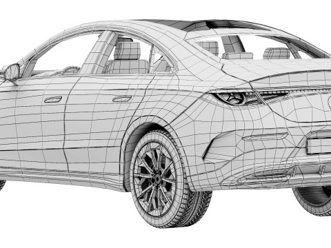 Mercedes-Benz CLA EQ Technology AMG Line 2026 3D मॉडल
