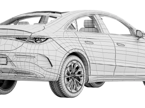 Mercedes-Benz CLA EQ Technology AMG Line 2026 3D Model