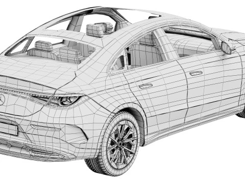 Mercedes-Benz CLA EQ Technology AMG Line 2026 3D Model