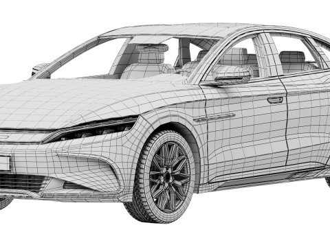 BYD Han 2025 3D Model