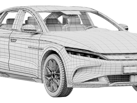BYD Han 2025 3D Model