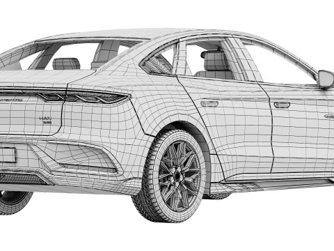 BYD Han 2025 3D Model