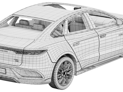 BYD Han 2025 3D Model