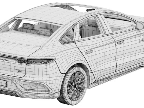 BYD Han 2025 3D Model
