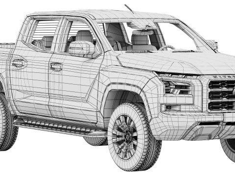 Mitsubishi L200 Triton 2024 Model 3D