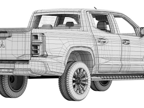 Mitsubishi L200 Triton 2024 Model 3D