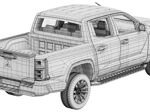 Mitsubishi L200 Triton 2024 Model 3D