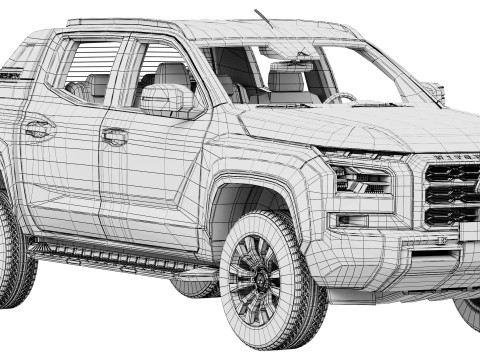 Mitsubishi L200 Triton Athlete 2024 3D मॉडल