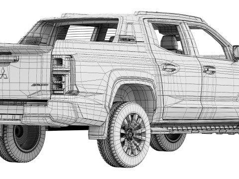 Mitsubishi L200 Triton Athlete 2024 3D मॉडल