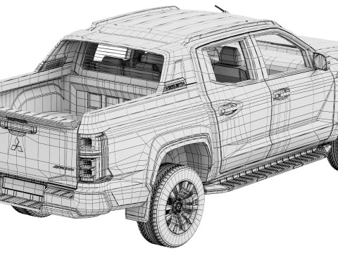 Mitsubishi L200 Triton Athlete 2024 3D Model