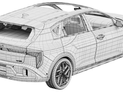 Kia K4 Hatchback 2026 3D Model