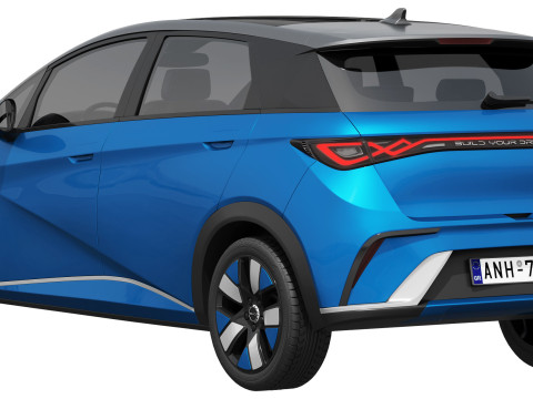 BYD Dolphin 2025 3D-Modell