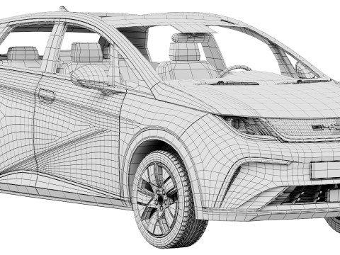 BYD Dolphin 2025 3D-Modell