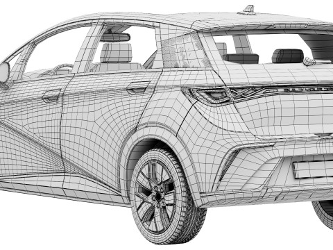 BYD Dolphin 2025 3D-Modell