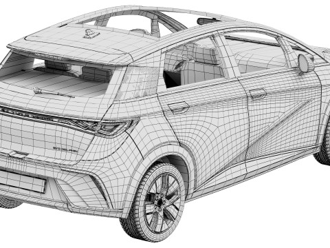 BYD Dolphin 2025 3D-Modell
