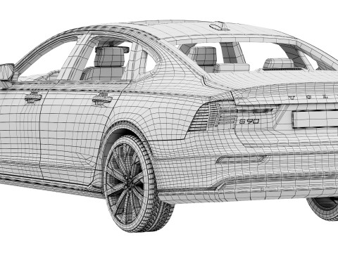 Volvo S90 2026 Modello 3D
